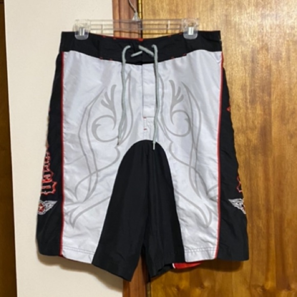 Men’s Monster Garage Swim Shorts Sz 34